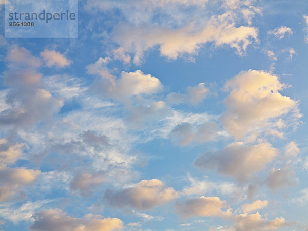 Wolke Sonnenuntergang Himmel blau Deutschland