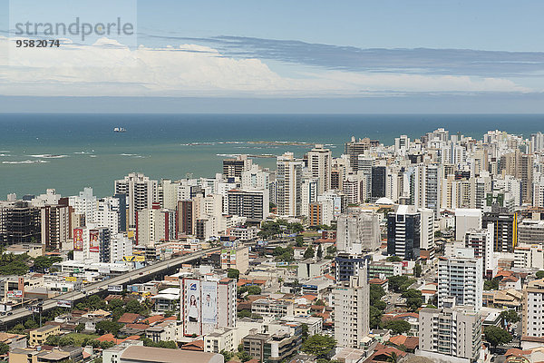 Stadtansicht Stadtansichten Ozean Ansicht Luftbild Fernsehantenne Brasilien