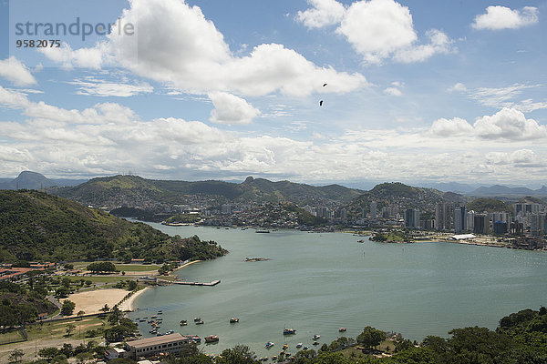 Fischereihafen Fischerhafen Ansicht Luftbild Fernsehantenne Brasilien