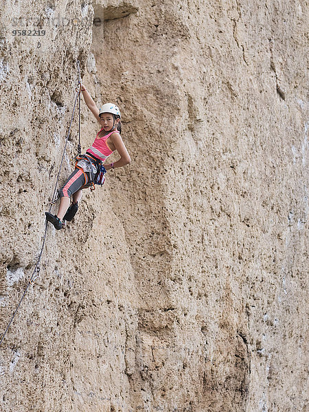 Steilküste mischen Mädchen klettern Mixed steil