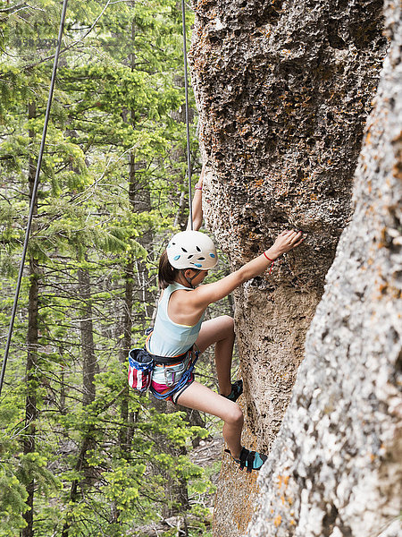 Steilküste mischen Mädchen klettern Mixed steil