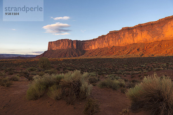 Felsbrocken Vereinigte Staaten von Amerika USA Wüste Anordnung Ignoranz Monument Valley Utah
