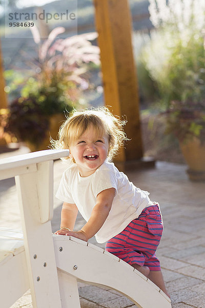 Europäer Stuhl Junge - Person Veranda Adirondack Stuhl Baby klettern