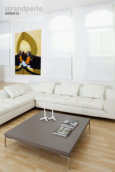 Couch Wand Zimmer Kunst Wohnzimmer Couchtisch modern