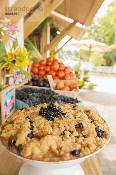 Frucht Landwirtin Streusel Markt