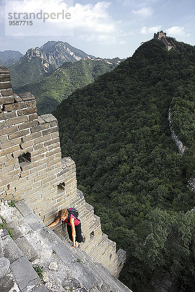 China  Peking  Große Mauer bei Mutianyu