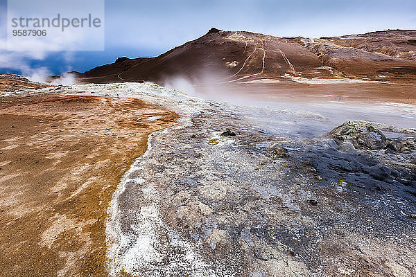 Island  Skutustadir  Krafla-Vulkangebiet  Geothermiegebiet bei Myvatn