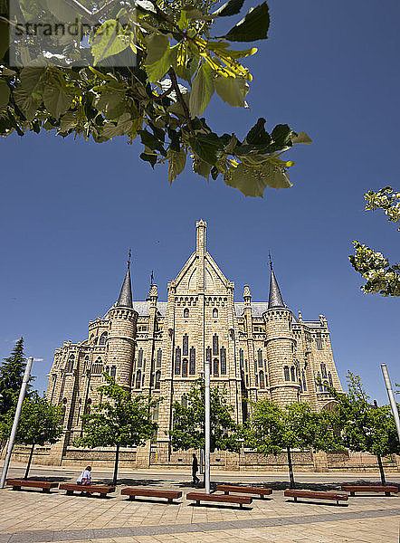 Spanien  Kastilien und Leon  Provinz Leon  Astorga  Bischofspalast