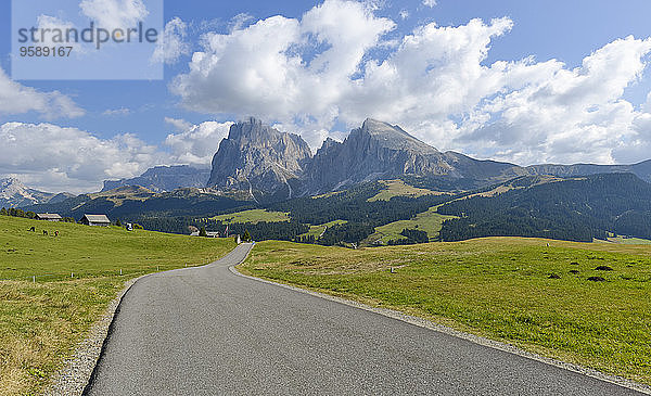 Italien  Südtirol  Dolomiten  Seiser Alm und Langkofel Gruppe