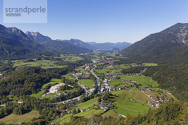 Österreich  Oberösterreich  Salzkammergut  Blick nach Bad Ischl und Ischl