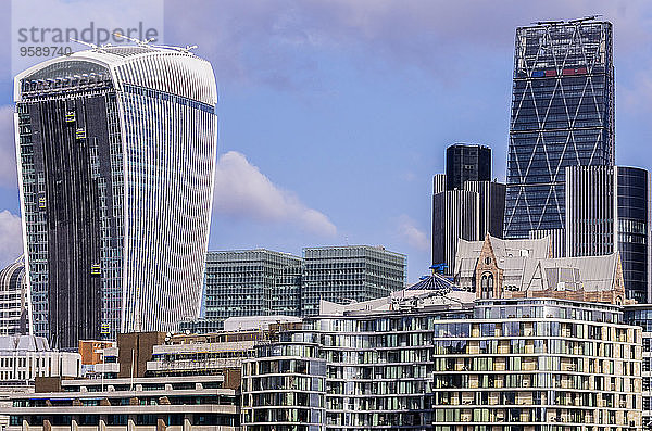 UK  London  Southwark  Finanzviertel mit Tower 42 und 20 Fenchurch Street