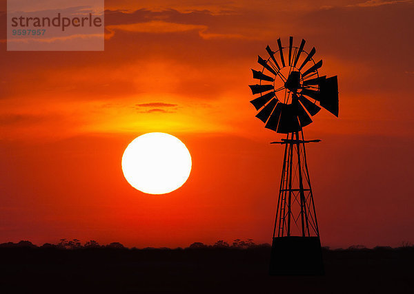 Windmühle bei Sonnenuntergang  Namibia