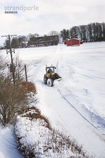 Fernverkehrsstraße Pflug Schnee