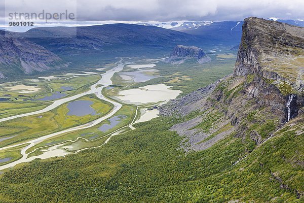 Fluss Ansicht Luftbild Fernsehantenne