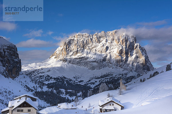 Sellamassiv Sella Trentino Südtirol Dolomiten Italien Grödnertal