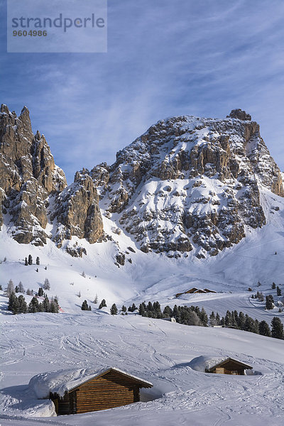 Sellamassiv Sella Trentino Südtirol Dolomiten Italien Grödnertal