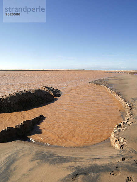 Marokko  Überschwemmung an der Mündung der Massa in den Nordatlantik