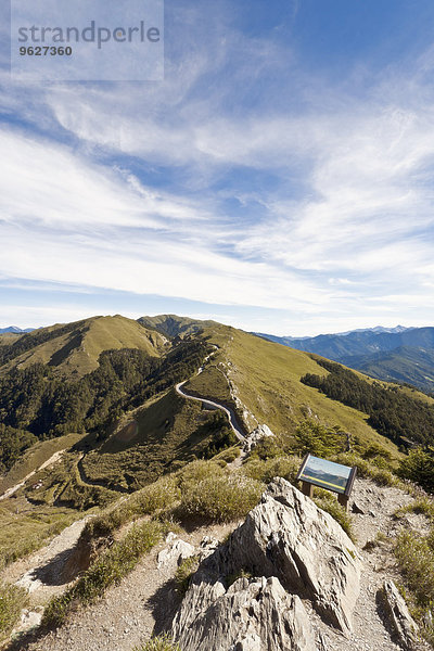 Taiwan  Renhe Road  Hohuan Jian Shan Wanderweg