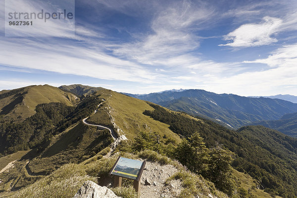 Taiwan  Renhe Road  Hohuan Jian Shan Wanderweg