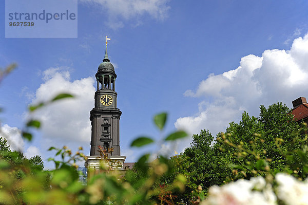 Deutschland  Hamburg  Turm der St. Michaeliskirche