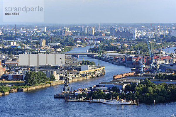 Deutschland  Hamburg  Steinwerder  Hafen und Elbe