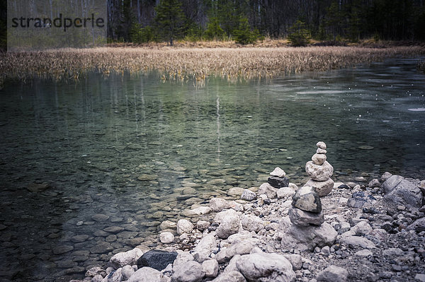 Deutschland  Bayern  Ramsau  Cairn am Hintersee