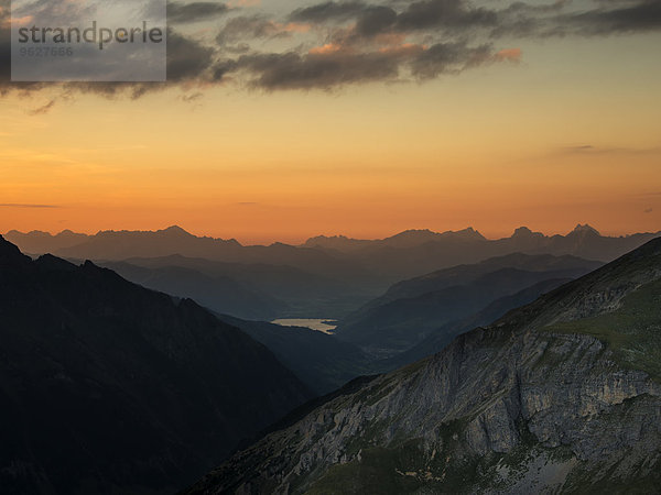Österreich  Salzburger Land  Blick von der Edelweissspitze nach Zell am See
