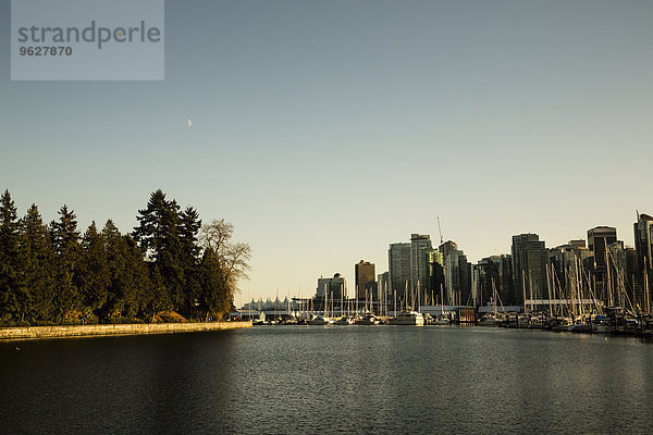 Kanada  Vancouver  Blick vom Stanley Park auf die Stadt