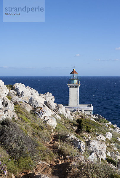Griechenland  Halbinsel Mani  Leuchtturm am Kap Tenaro