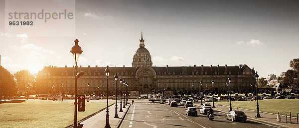 Panoramablick auf Les Invalides  Paris  Frankreich
