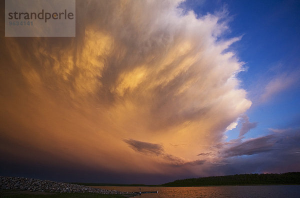 Wolke Sturm Spiegelung Sonnenlicht