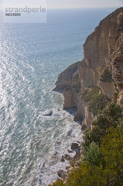 View of cliff near atlantic ocean