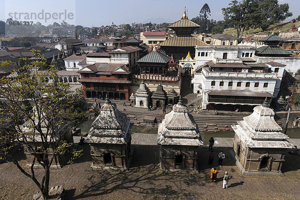 Pashupatinath-Tempel  Pashupatinath  Kathmandu  UNESCO Weltkulturerbe  Nepal  Asien