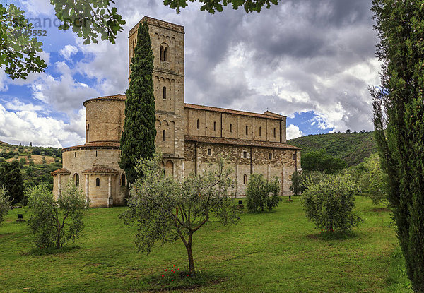 'Abtei Sant'Antimo  Montalcino  Toskana  Italien  Europa'