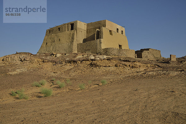 Thronsaal  einst Kirche  später eine Moschee  Alt Dongola  zwischen dem 4. und 14. Jahrhundert Hauptstadt des nubisch-christlichen Reiches von Makuria  asch-Schamaliyya  Nubien  Sudan  Afrika