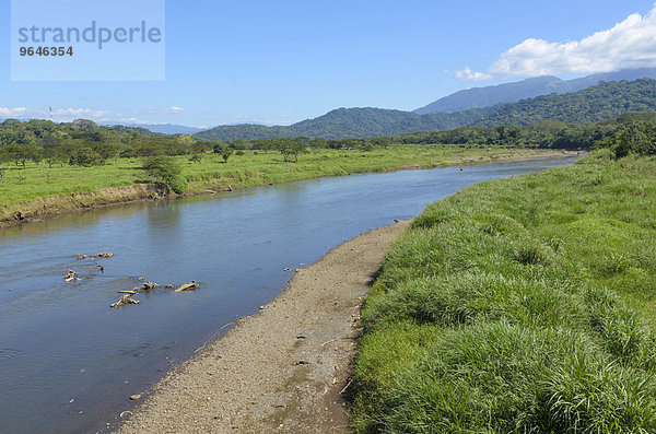 Fluss Rio Grande de Tarcoles  Provinz Puntarenas  Costa Rica  Nordamerika