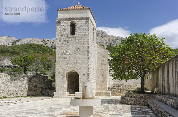 St Lucia Kirche  Jurandvor  Krk  Primorje-Gorski Kotar  Kroatien  Europa