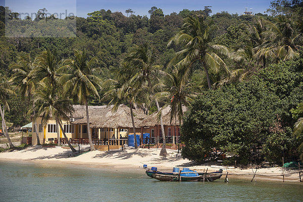 Kleine Resort-Anlage am Strand  Bamboo-Resort  bei Gian Dau  Phu Quoc  Vietnam  Asien