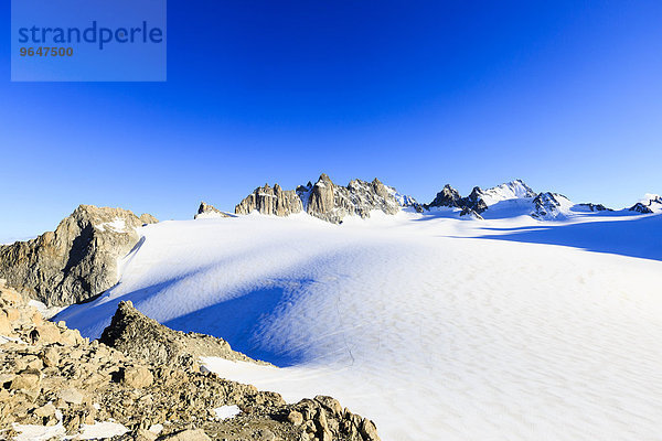 Plateau du Trient mit Tête Blanche und Petite Fourche  Mont-Blanc-Massiv  Alpen  Wallis  Schweiz  Europa