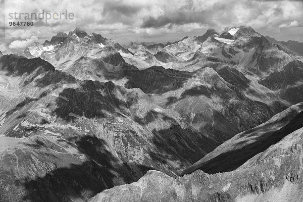 Die Ötztaler Alpen  Tirol  Österreich  Europa