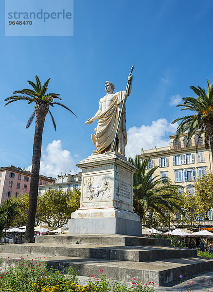 Denkmal Napoleon Bonaparte  Place Saint Nicolas  Bastia  Haute-Corse  Korsika  Frankreich  Europa