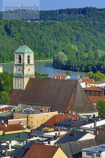 Stadtpfarrkirche St. Jakob  Wasserburg am Inn  Oberbayern  Bayern  Deutschland  Europa