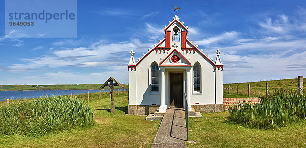 Italian Chapel  katholische Kapelle  Lamb Holm  Orkney-Inseln  Schottland  Großbritannien  Europa