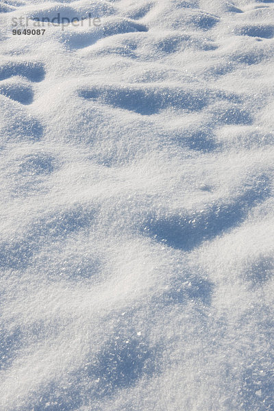 Schnee auf einer Wiese