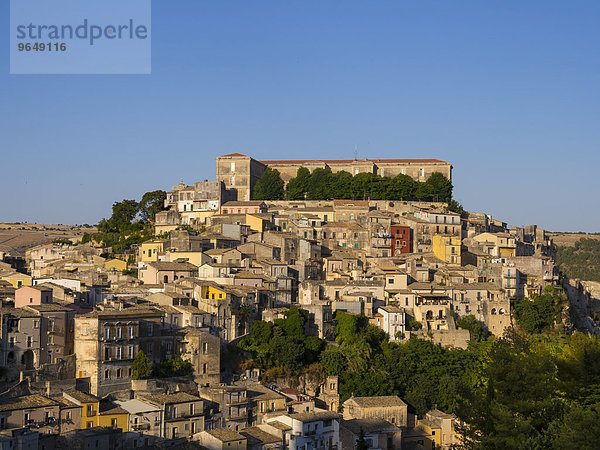 Ortsansicht Ragusa Ibla  UNESCO-Weltkulturerbe  Val di Noto  Ragusa  Sizilien  Italien  Europa