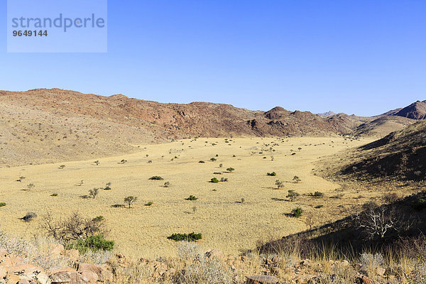 Seitental vom Swakop-Trockenfluss  Farm Tsaobis  Namib-Wüste  Namibia  Afrika