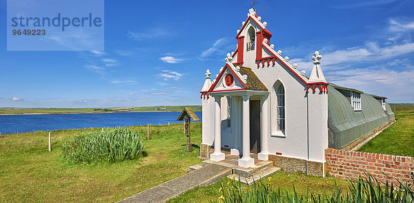 Italian Chapel  katholische Kapelle  Lamb Holm  Orkney-Inseln  Schottland  Großbritannien  Europa