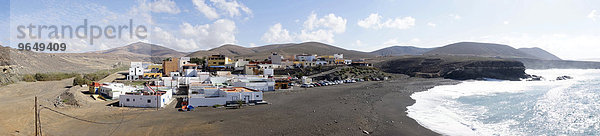 Panoramaansicht  Ajuy  Fuerteventura  Kanarische Inseln  Spanien  Europa