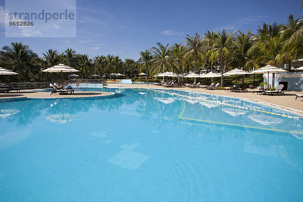 Swimmingpool-Anlage  Sea Links Beach Hotel  Mui Ne  bei Phan Thiet  Vietnam  Asien