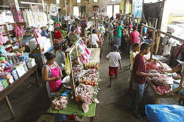 Markthalle  Stadtmarkt Granada  Mercado Municipal  Granada  Provinz Granada  Nicaragua  Nordamerika
